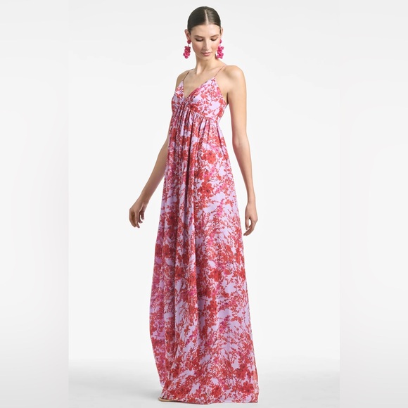 Sachin and Babi Floral Gown - Picture 3 of 3